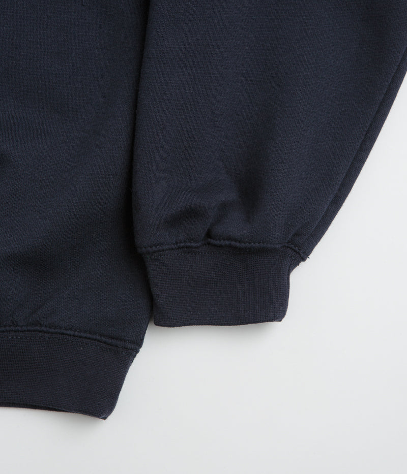 Poetic Collective Heavy Polo Sweatshirt in Dark Navy