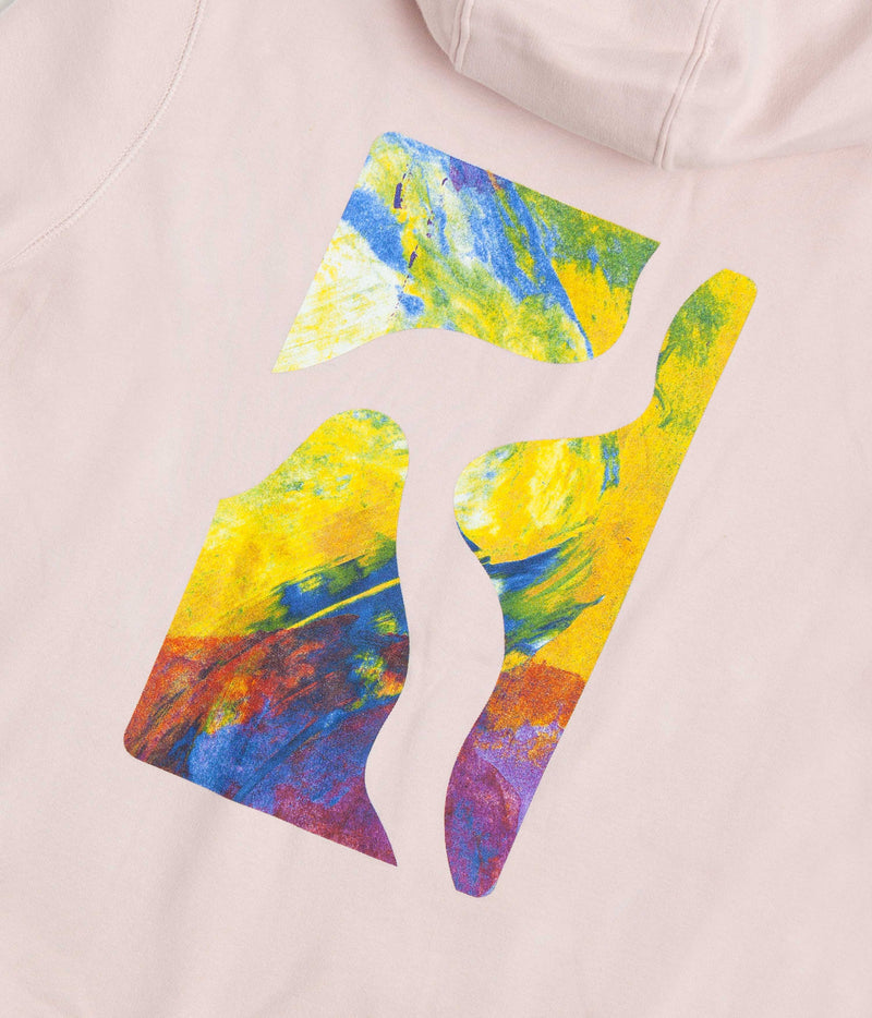 Poetic Collective Logo Cutout Hoodie in Pink