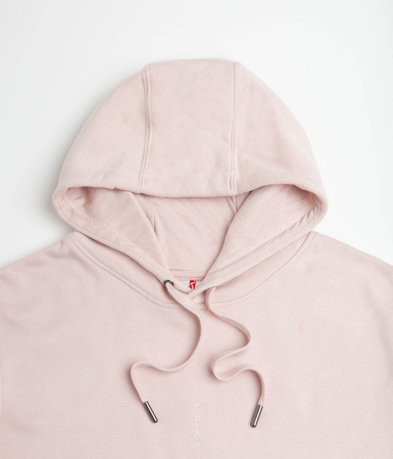 Poetic Collective Logo Cutout Hoodie in Pink