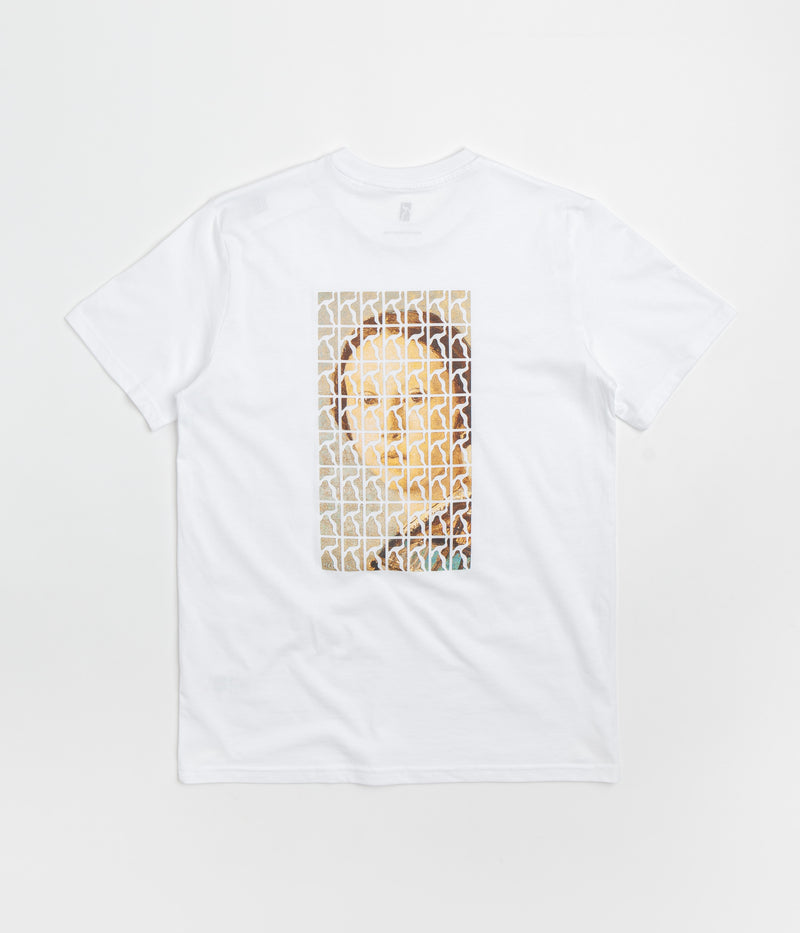 Poetic Collective Logo Repeat Painting T-Shirt in White
