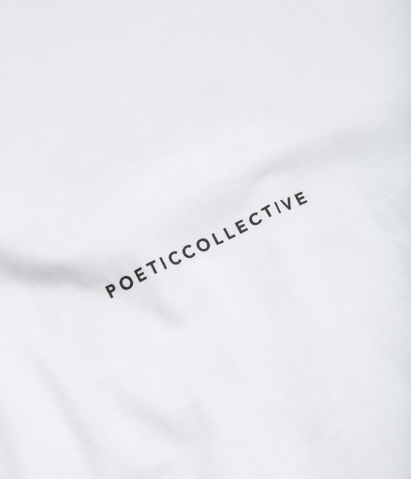 Poetic Collective Logo Repeat Painting T-Shirt in White
