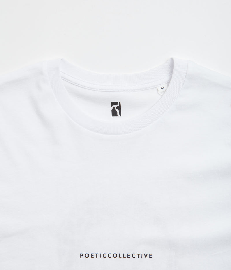 Poetic Collective Logo Repeat Painting T-Shirt in White