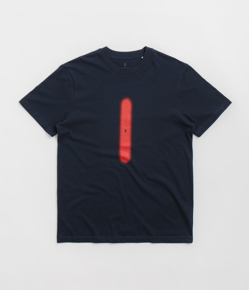 Poetic Collective Neon Spray T-Shirt in Navy