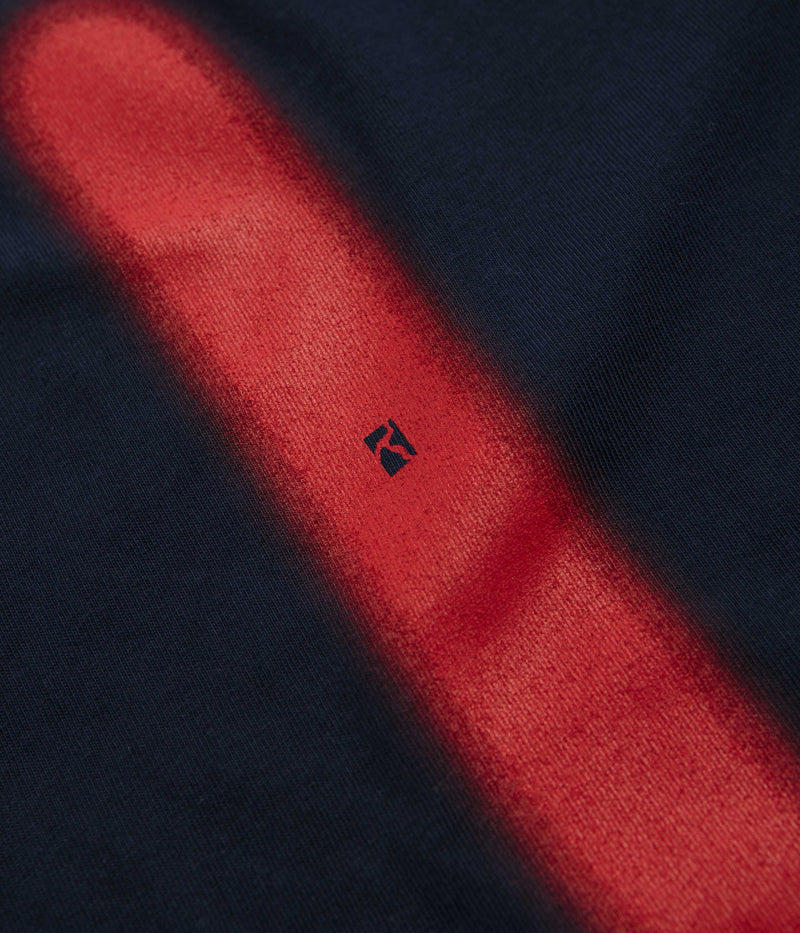 Poetic Collective Neon Spray T-Shirt in Navy