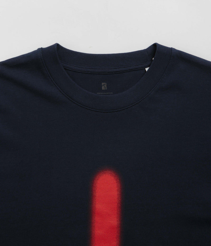 Poetic Collective Neon Spray T-Shirt in Navy