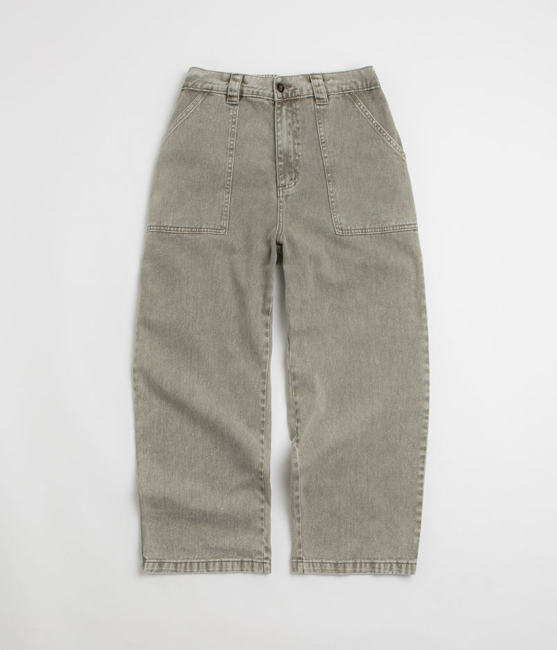 Poetic Collective Painter Pants in Grey Washed Denim