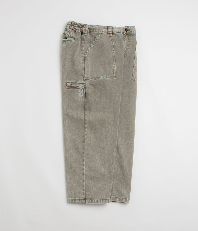 Poetic Collective Painter Pants in Grey Washed Denim