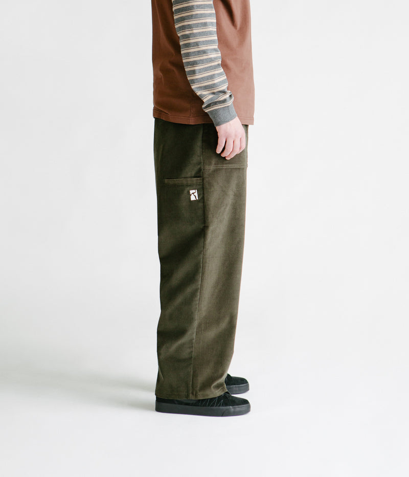 Poetic Collective Painter Pants in Olive Corduroy