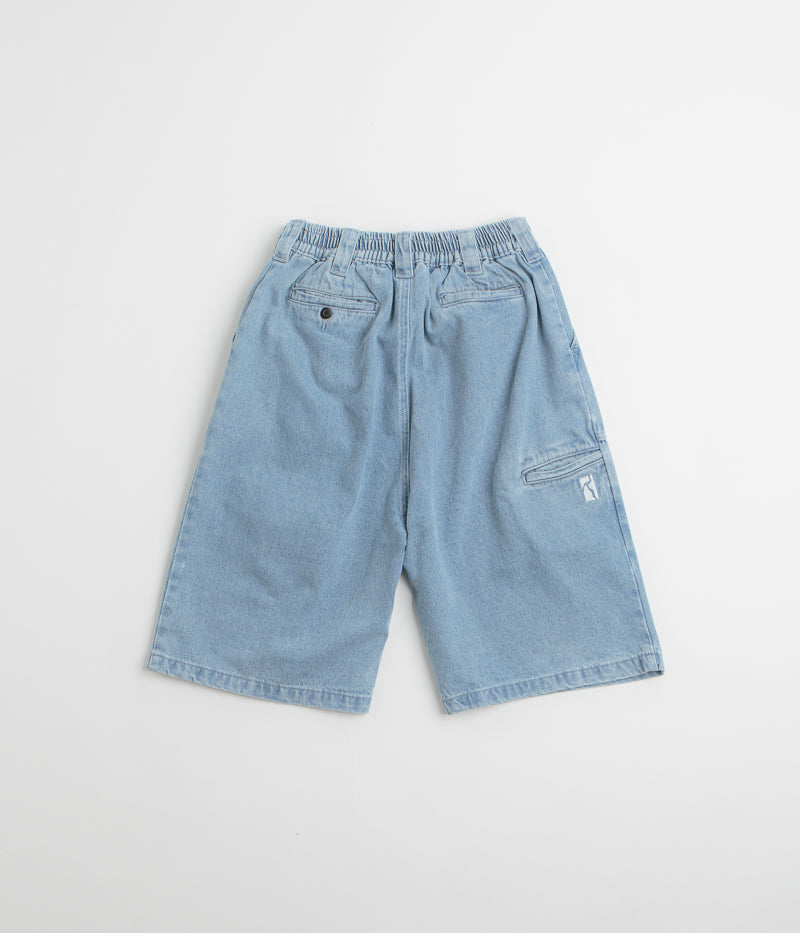 Poetic Collective Painter Shorts in Light Denim