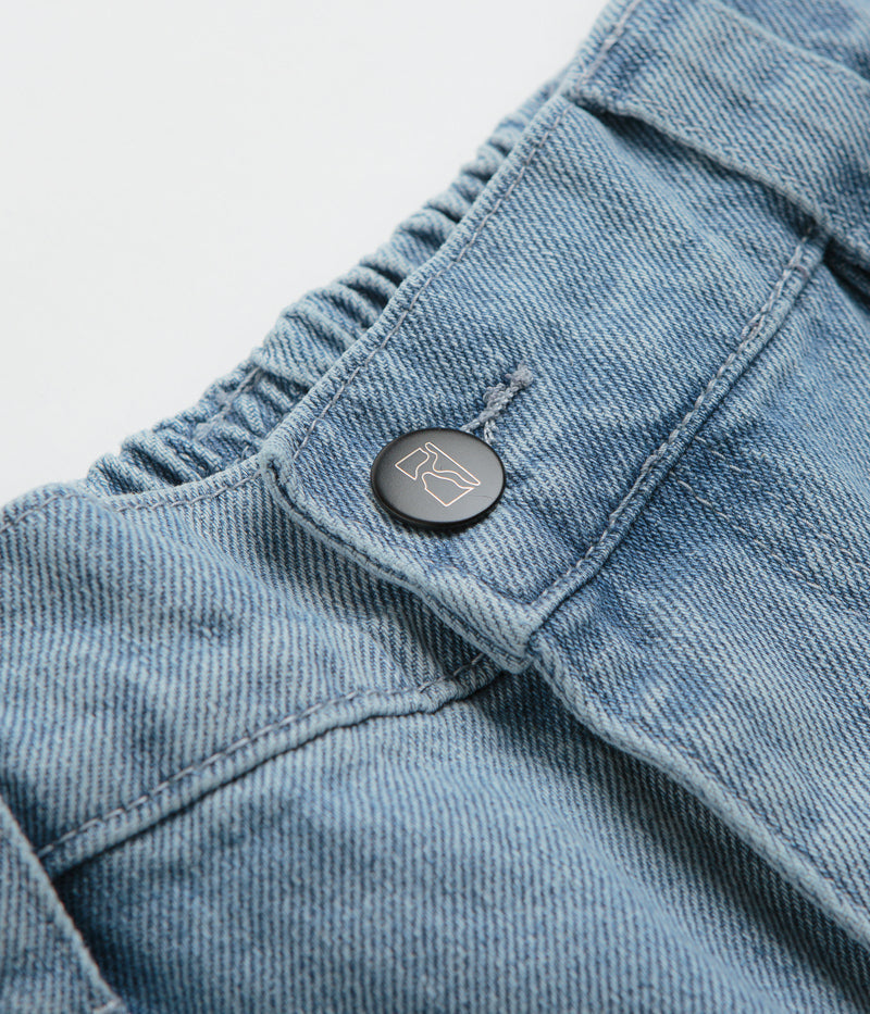 Poetic Collective Painter Shorts in Light Denim