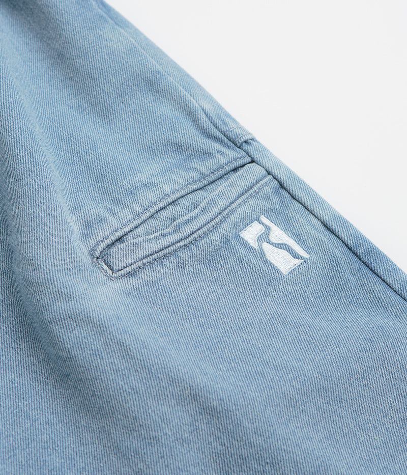 Poetic Collective Painter Shorts in Light Denim