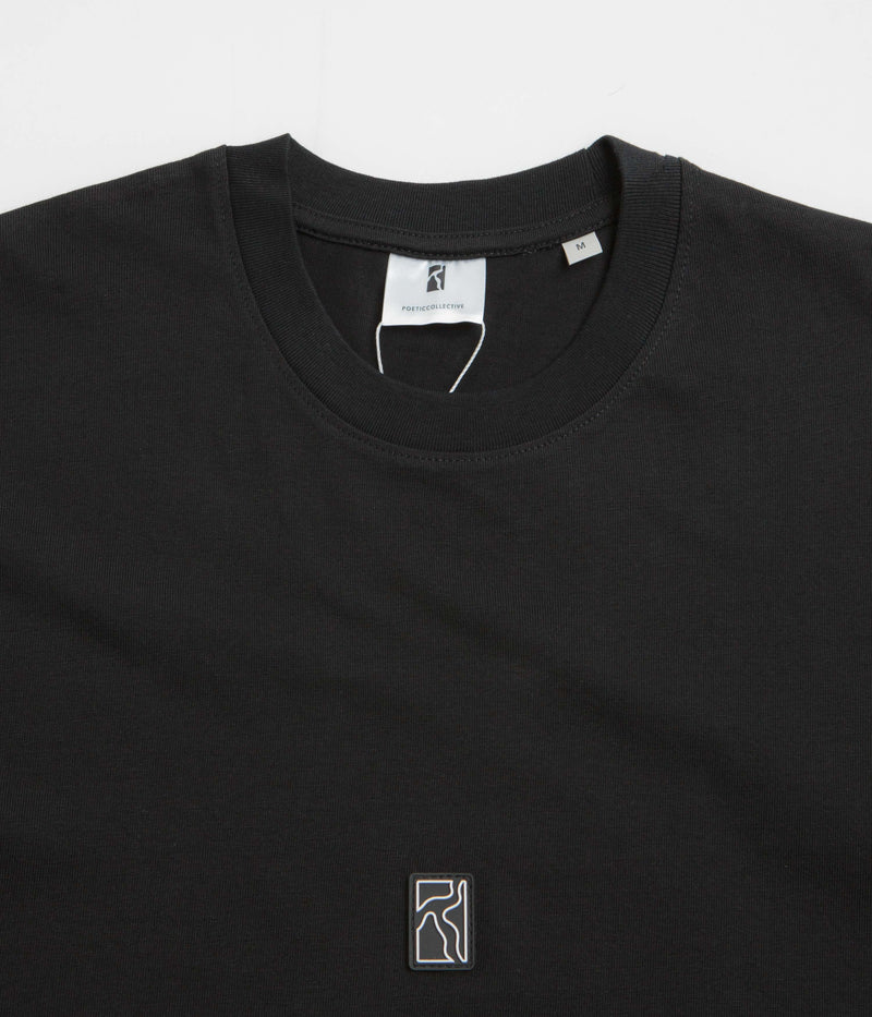 Poetic Collective Rubber Patch T-Shirt in Black