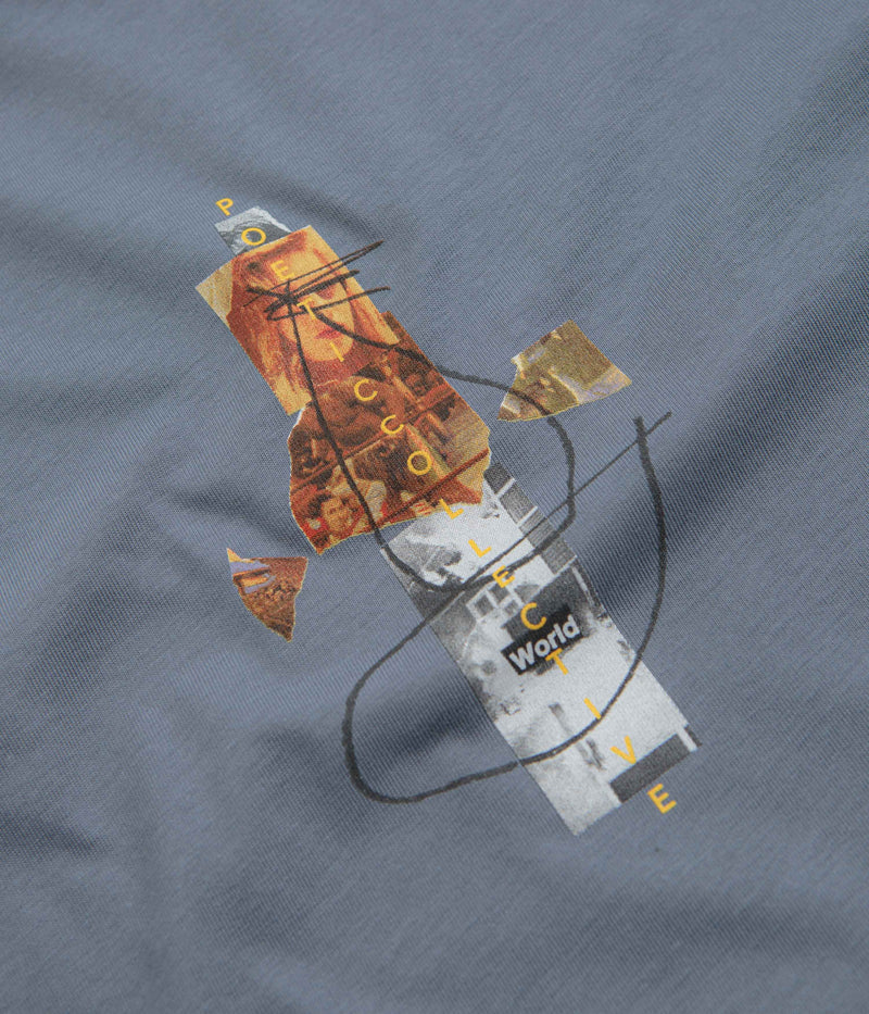 Poetic Collective World T-Shirt in Mineral Grey
