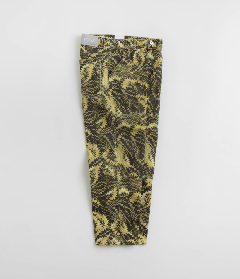 Polar 93 Camo Work Pants in Green