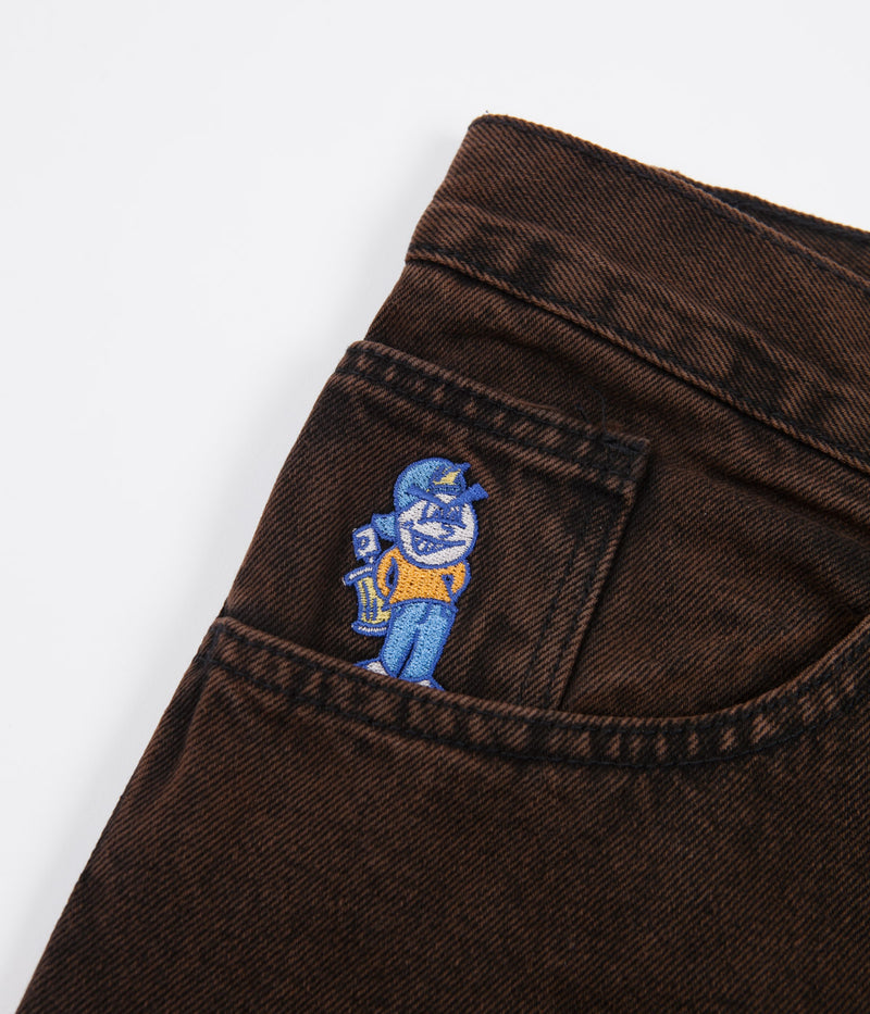 Polar 93 Denim Jeans in Brown Black