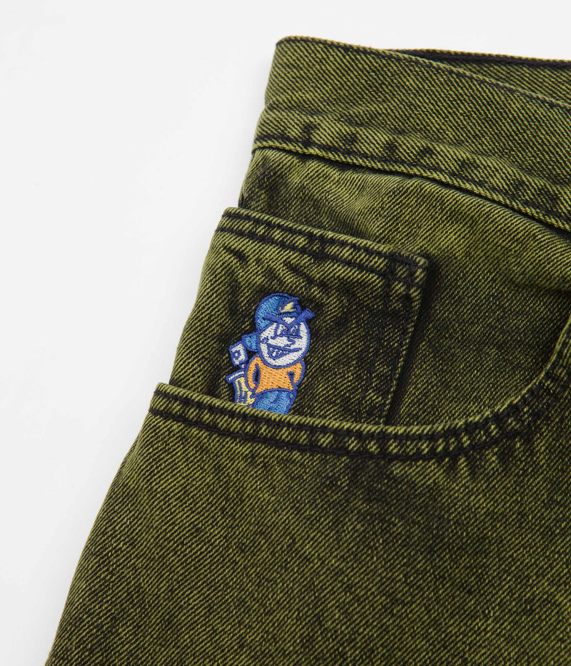 Polar 93 Denim Jeans in Green Black