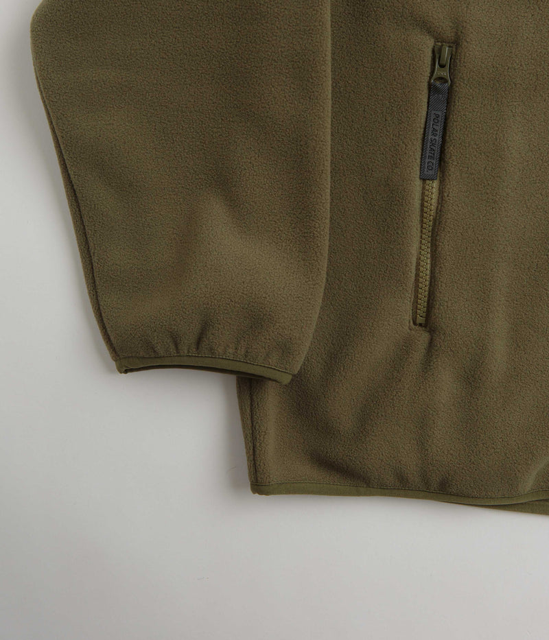 Polar Basic Fleece Jacket in Army Green