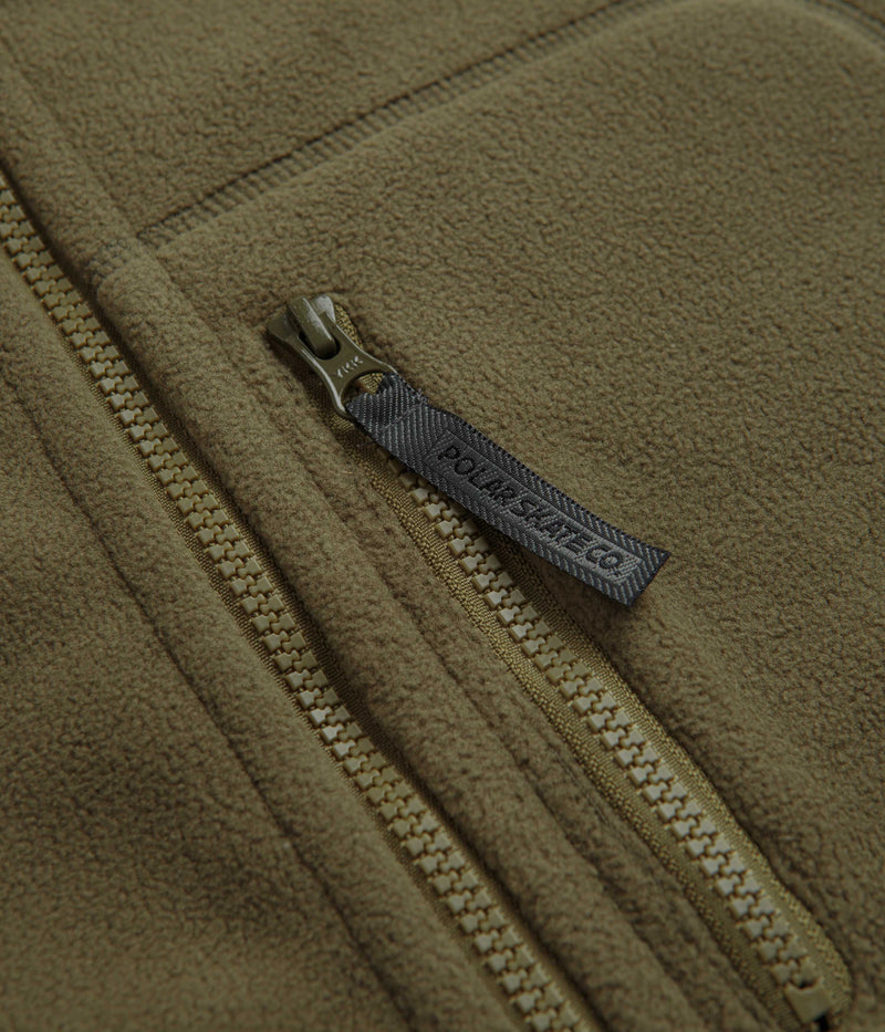 Polar Basic Fleece Jacket in Army Green