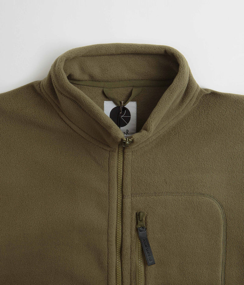 Polar Basic Fleece Jacket in Army Green