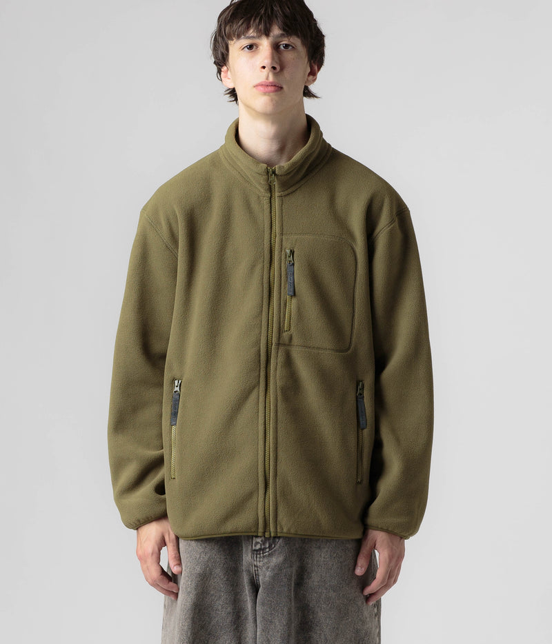 Polar Basic Fleece Jacket in Army Green