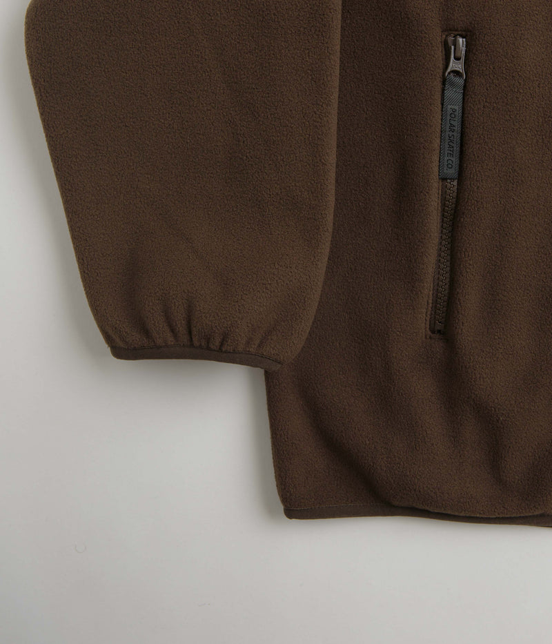Polar Basic Fleece Jacket in Brown