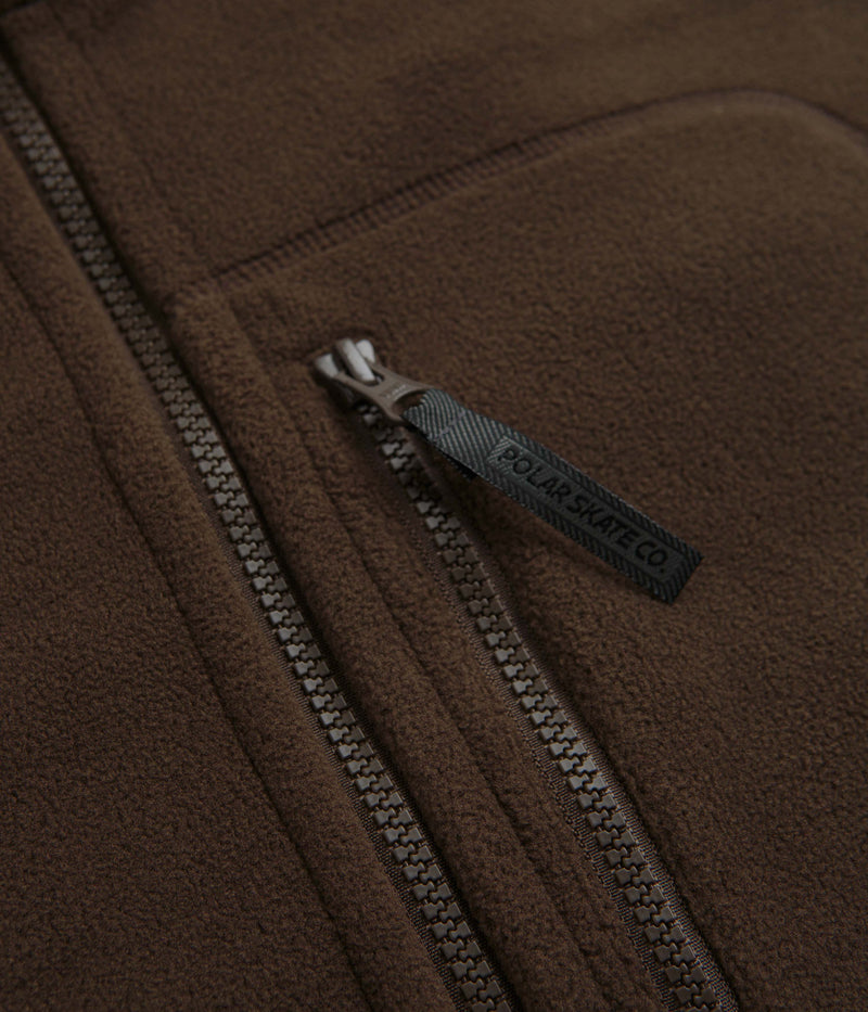 Polar Basic Fleece Jacket in Brown