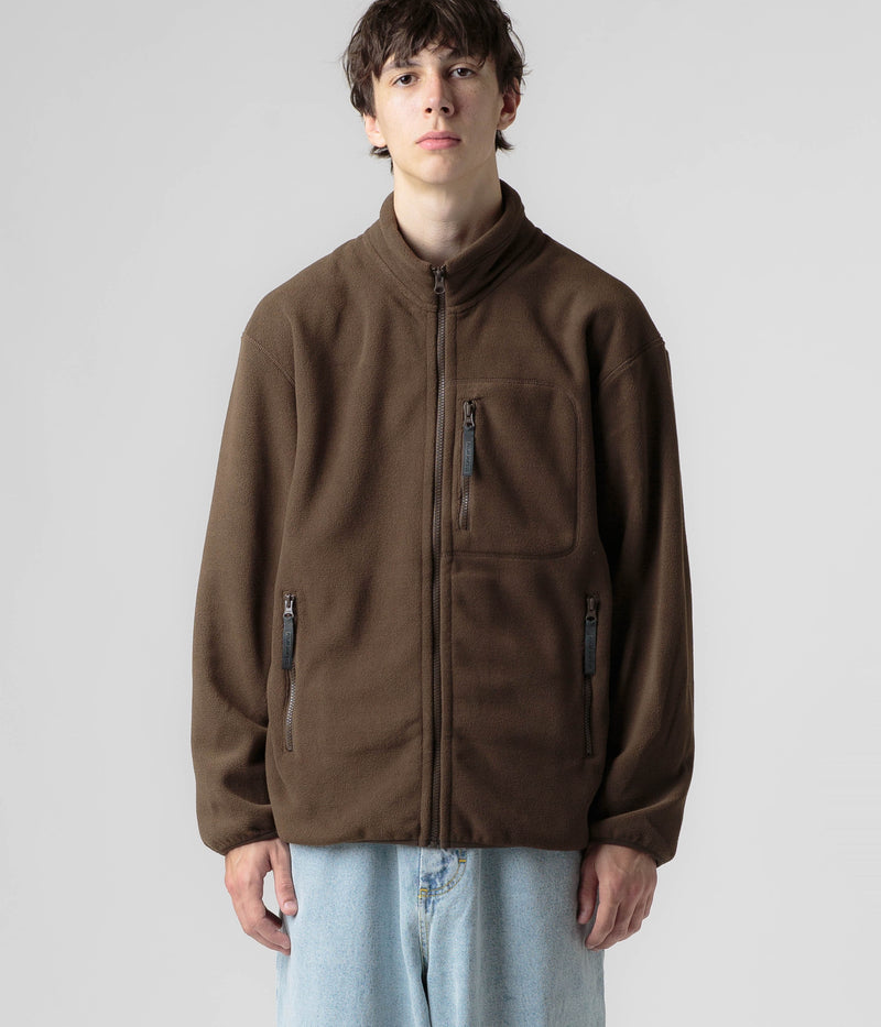 Polar Basic Fleece Jacket in Brown