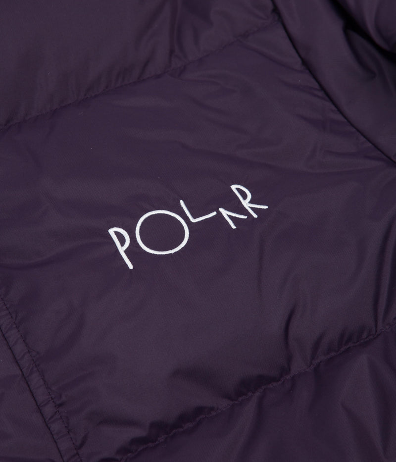 Polar Basic Puffer Jacket in Dark Violet