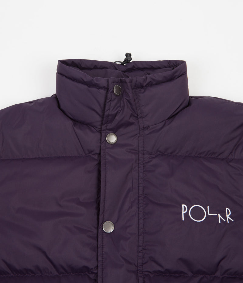 Polar Basic Puffer Jacket in Dark Violet