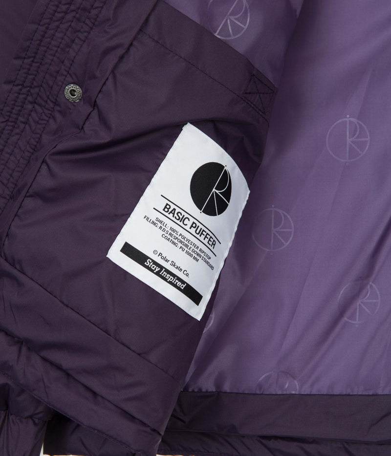 Polar Basic Puffer Jacket in Dark Violet