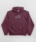 Polar Beautiful Horses Dave Hoodie in Plum
