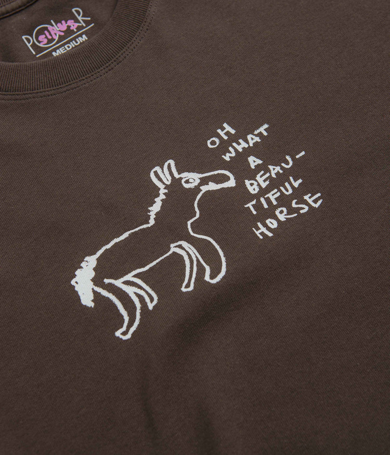 Polar Beautiful Horses T-Shirt in Chocolate