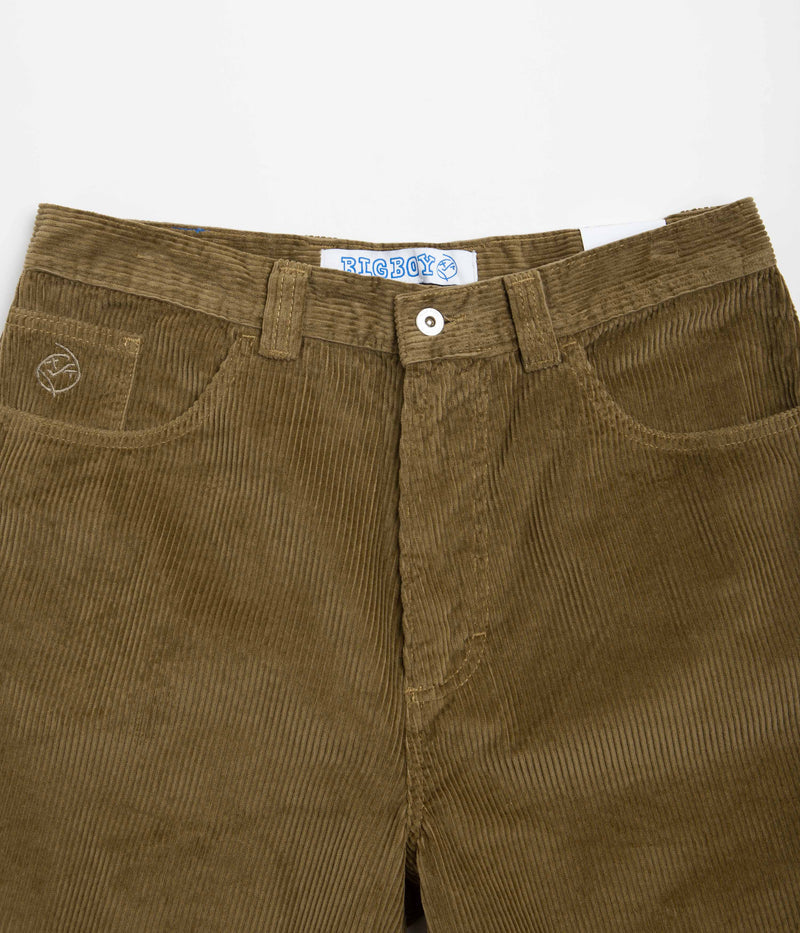 Polar Big Boy Cord Shorts in Brass