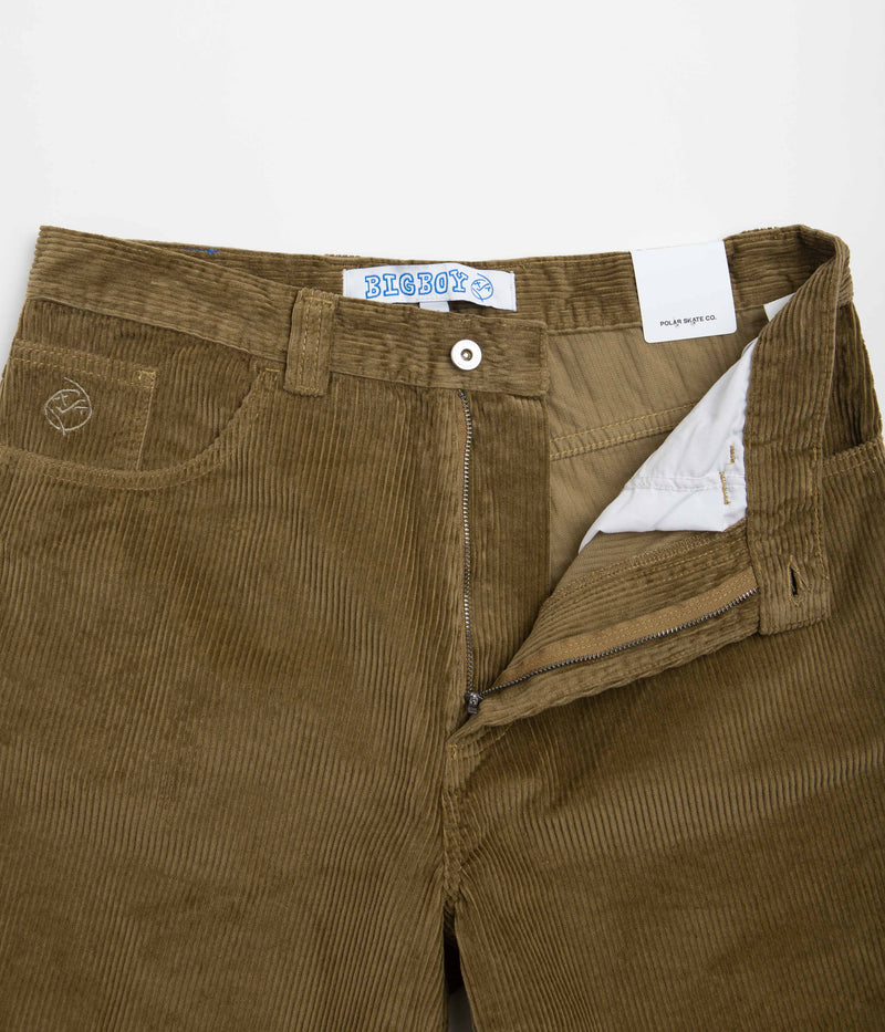 Polar Big Boy Cord Shorts in Brass
