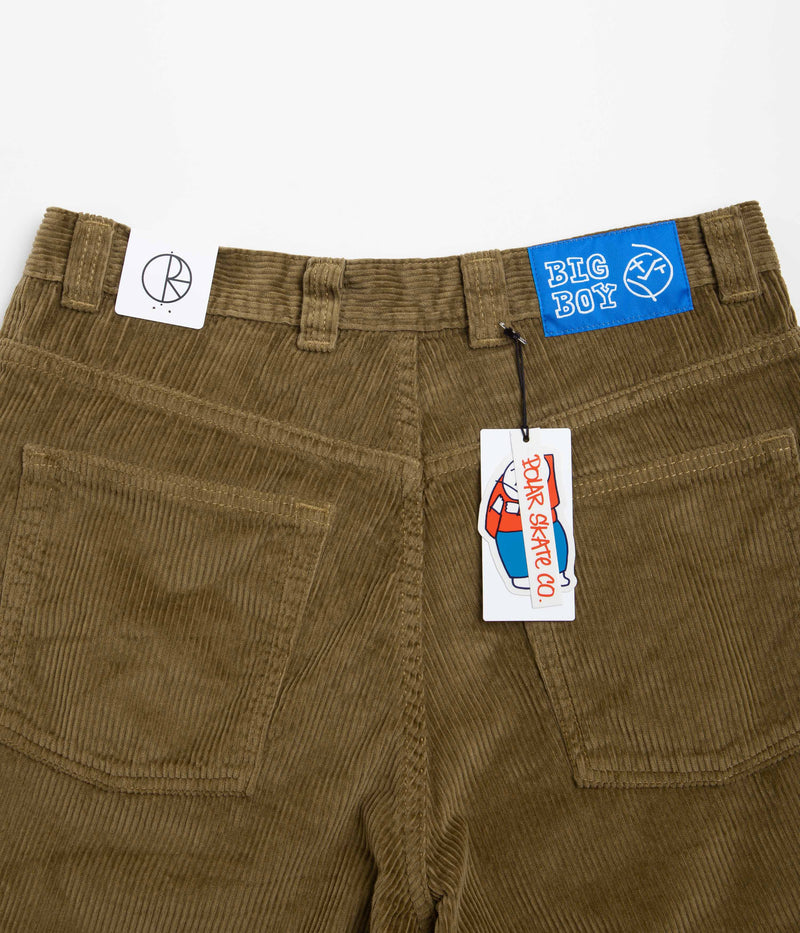 Polar Big Boy Cord Shorts in Brass