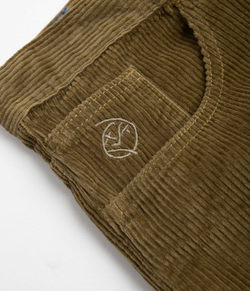 Polar Big Boy Cord Shorts in Brass