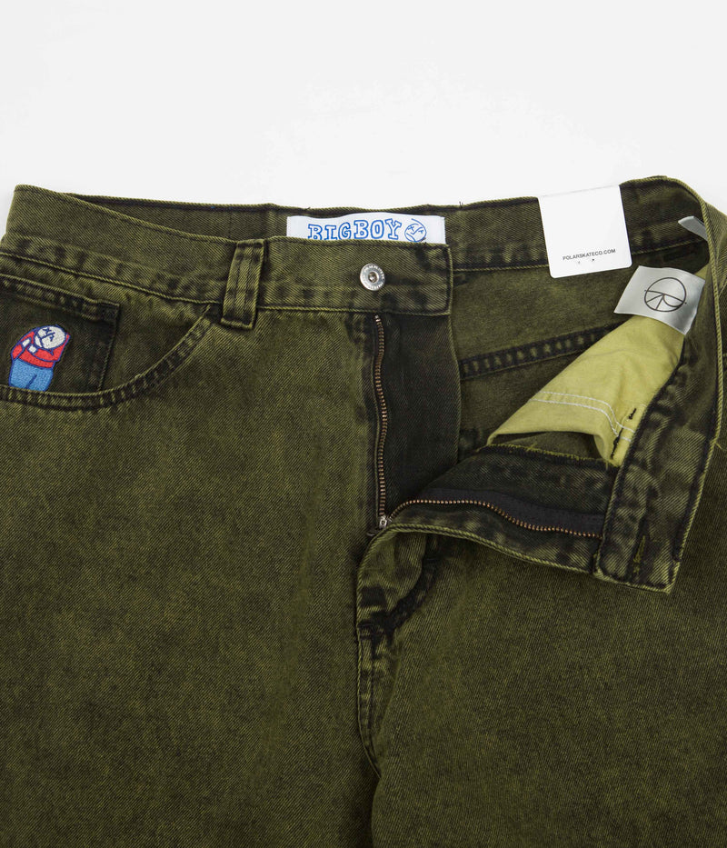 Polar Big Boy Jeans in Green Black