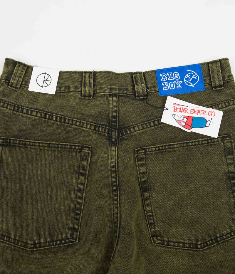 Polar Big Boy Jeans in Green Black