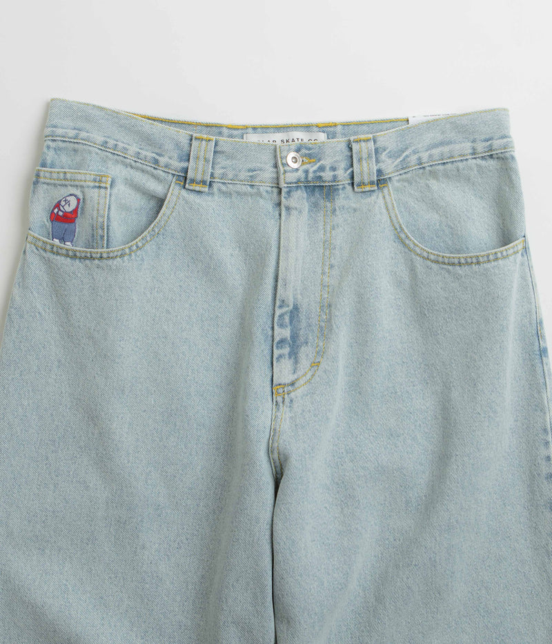 Polar Big Boy Jeans in Light Blue and OG Logo