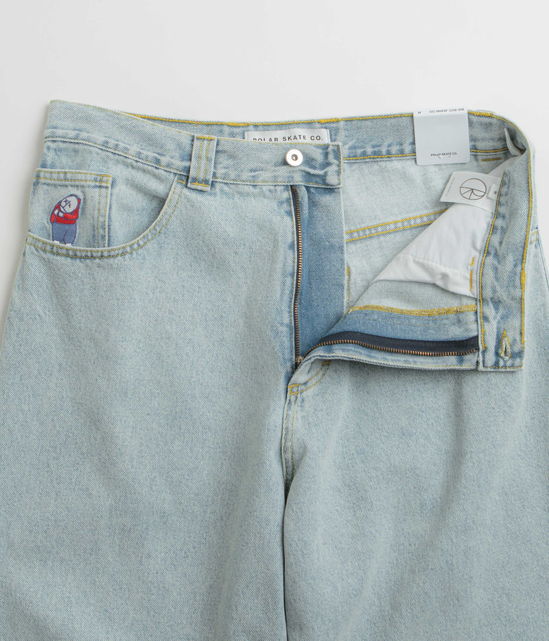 Polar Big Boy Jeans in Light Blue and OG Logo