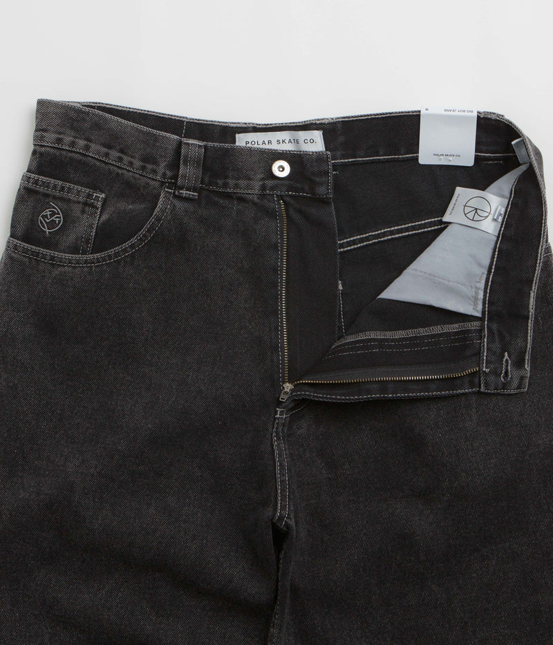 Polar Big Boy Jeans in Silver Black