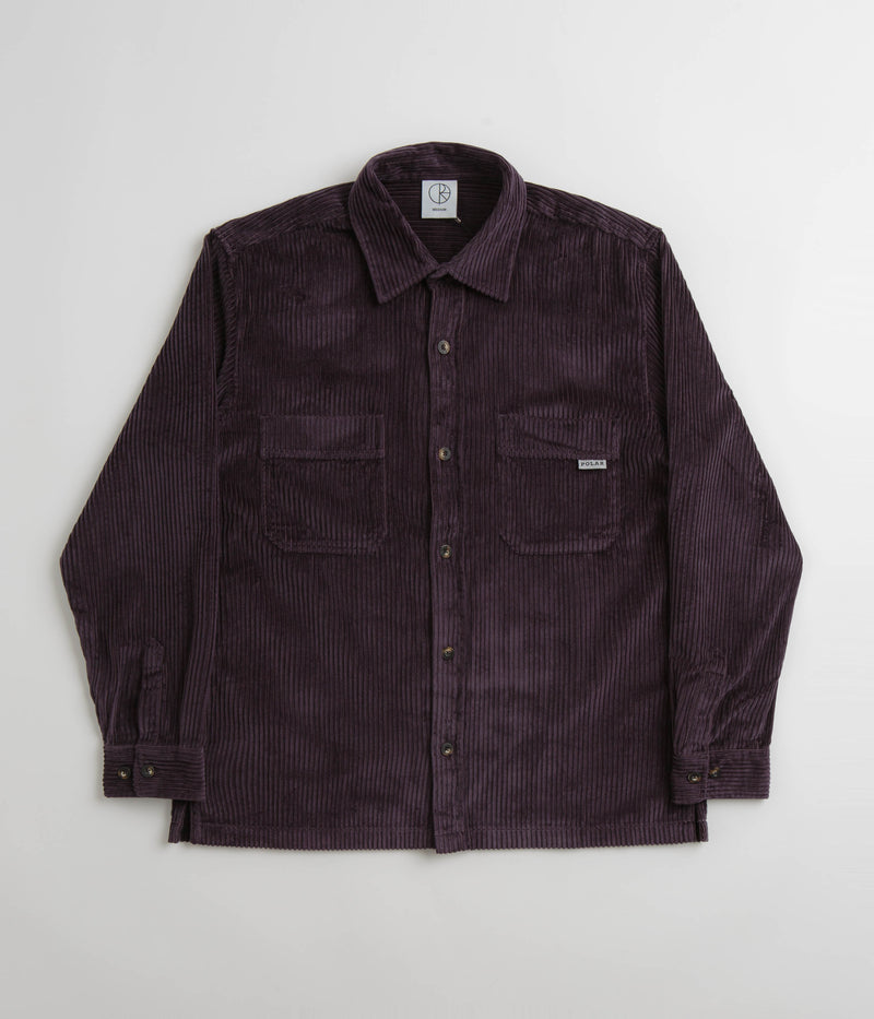 Polar Cord Shirt in Dark Violet