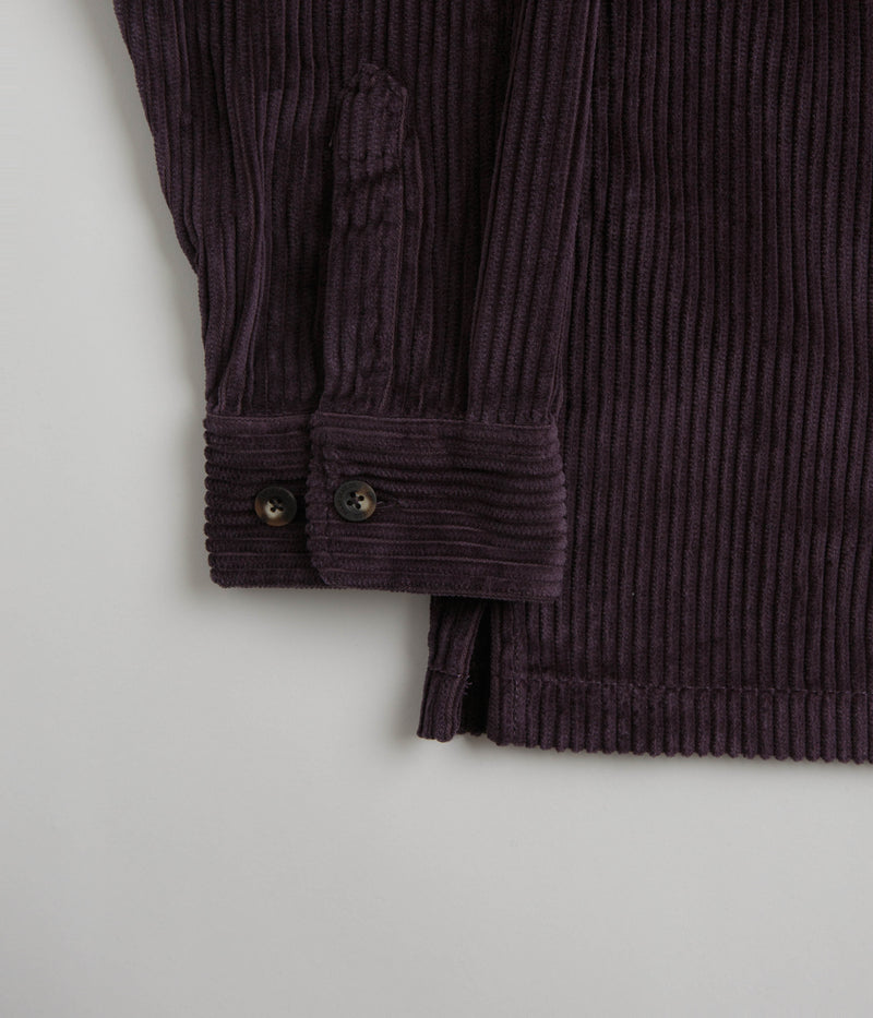 Polar Cord Shirt in Dark Violet