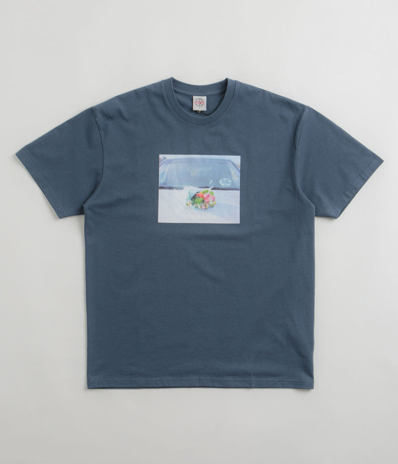 Polar Dead Flowers T-Shirt in Grey Blue