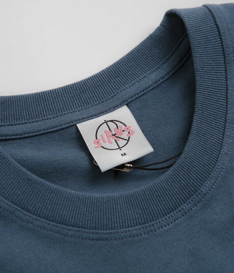 Polar Dead Flowers T-Shirt in Grey Blue