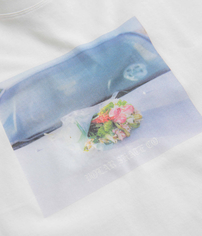 Polar Dead Flowers T-Shirt in White