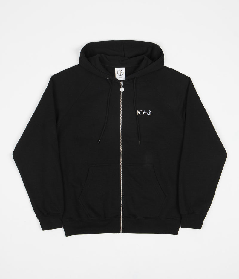 Polar Default Zip Hoodie in Black