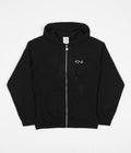 Polar Default Zip Hoodie in Black