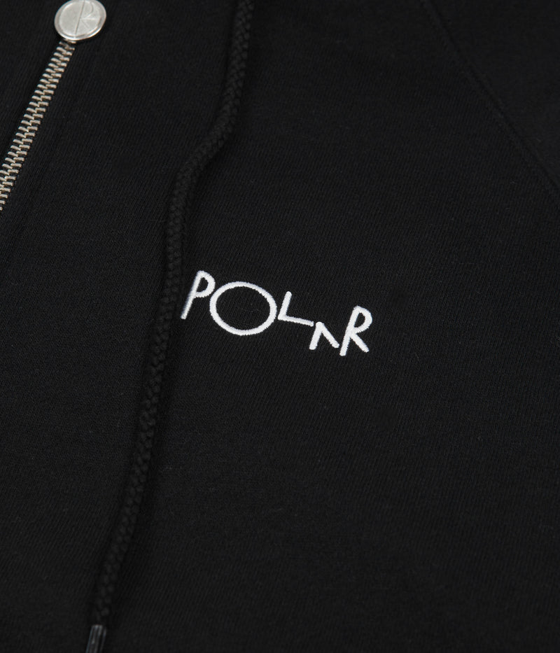 Polar Default Zip Hoodie in Black