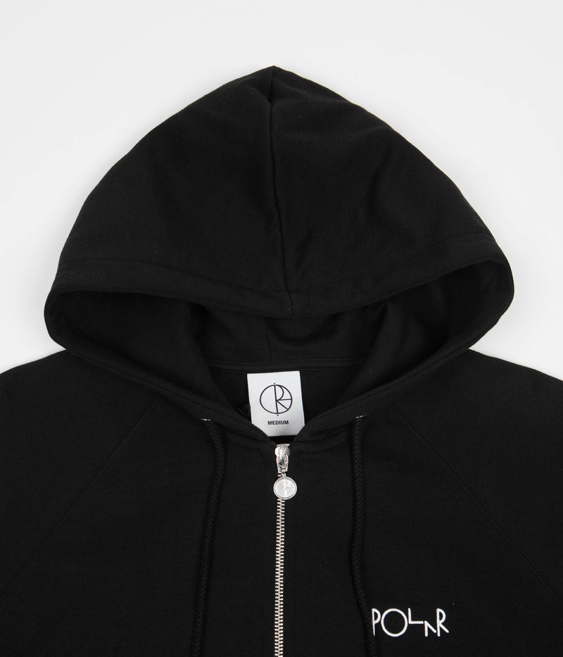 Polar Default Zip Hoodie in Black